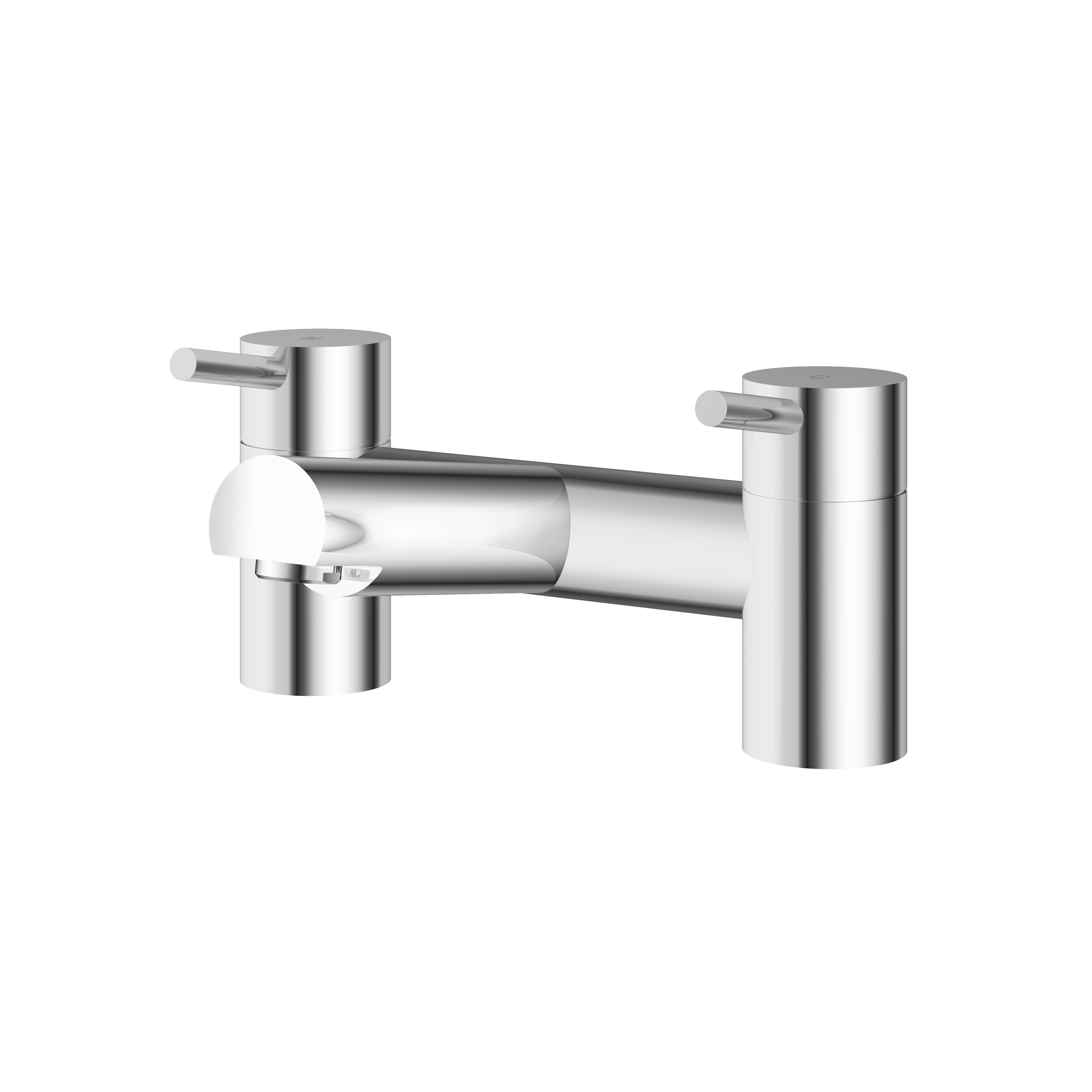 Aqualla Vine 2 Tap Hole Deck Mounted Bath Filler