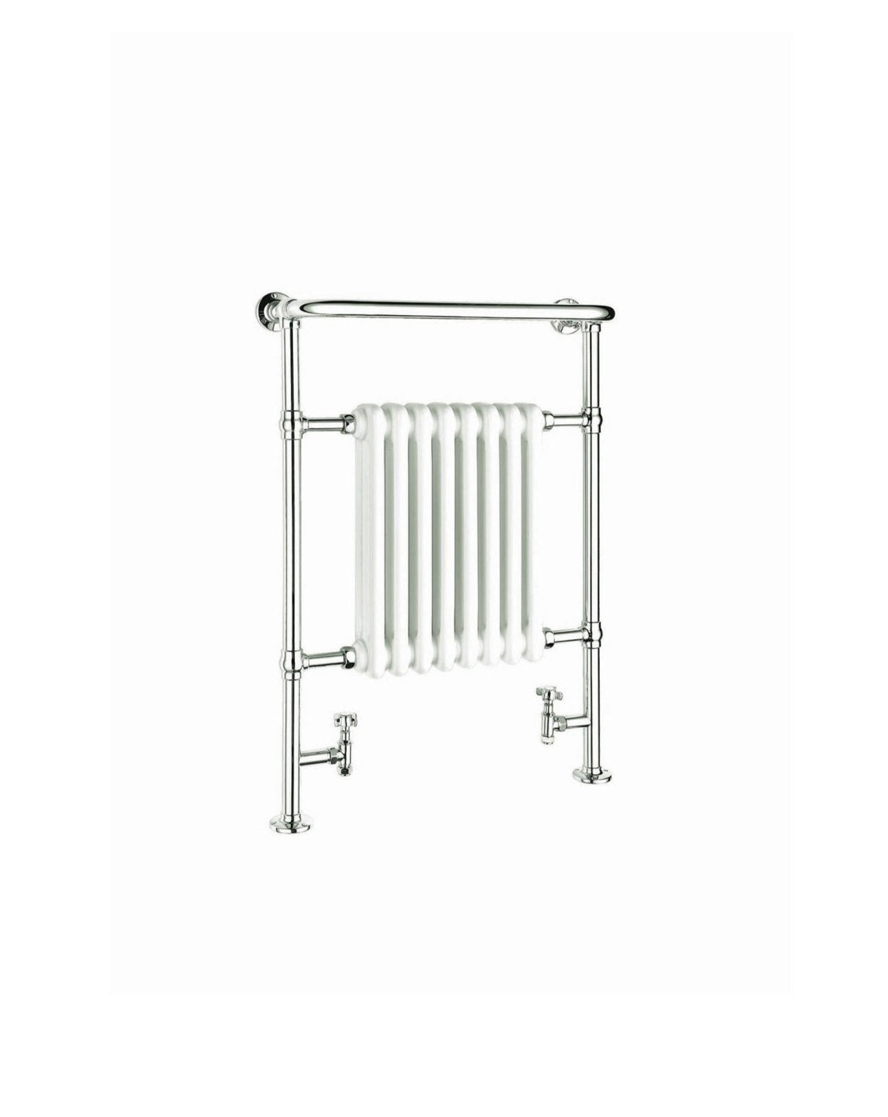 Reina Victoria Chrome & White Traditional Radiator